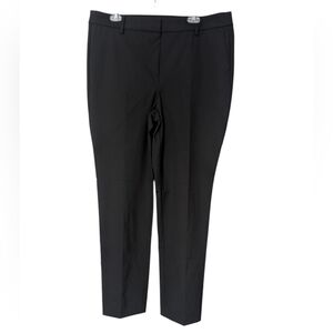 J. Crew Black Tall Trousers Flat Front Business Casual Timeless Professional 16T